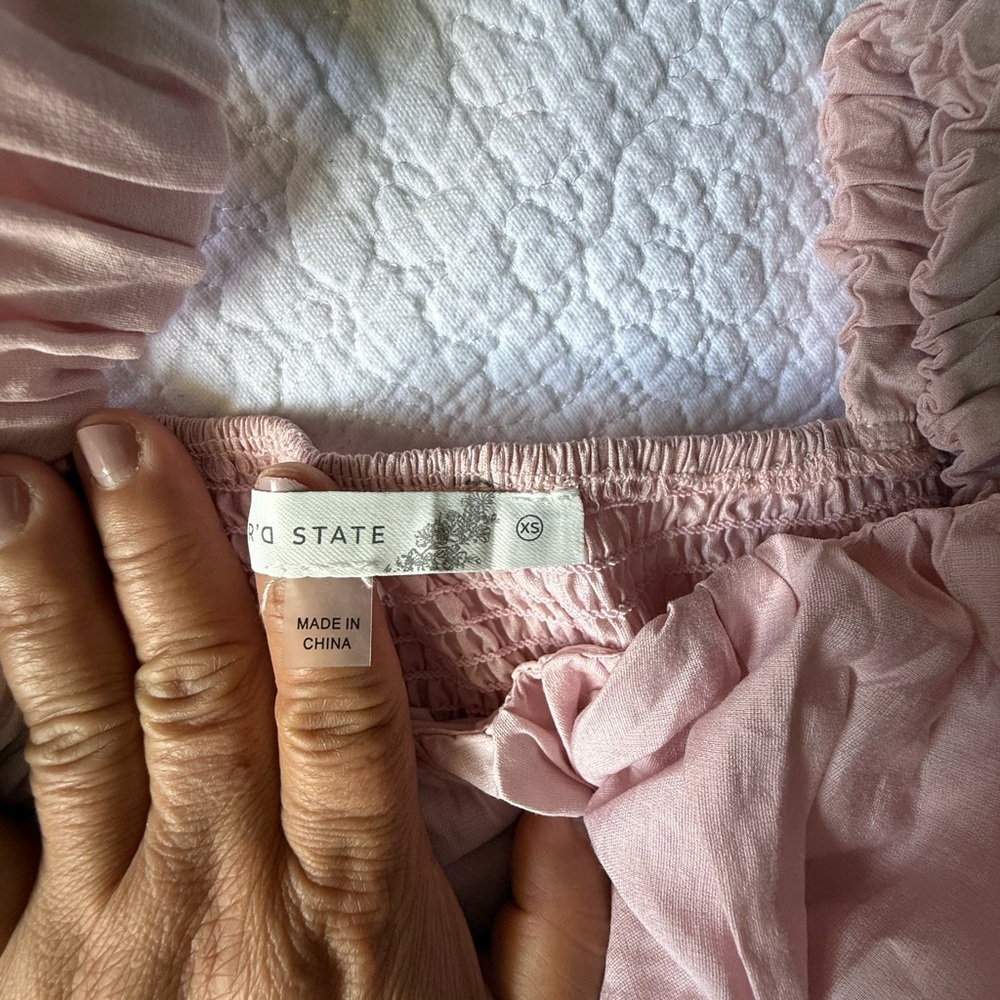 Altar'd State Blush Ruched Top - Picture 8 of 9